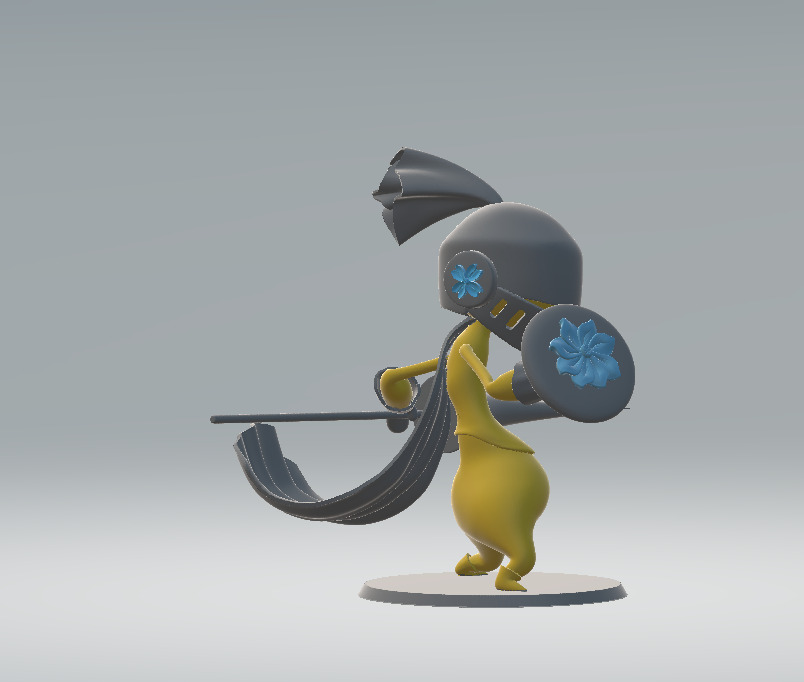 Fighter Fantasy Character  3D print model_1