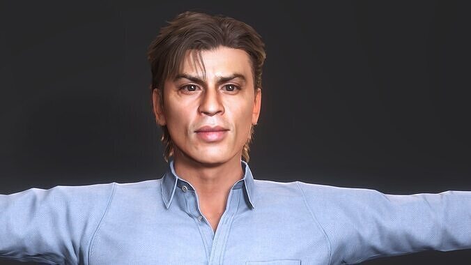 Shah rukh khan  3D model