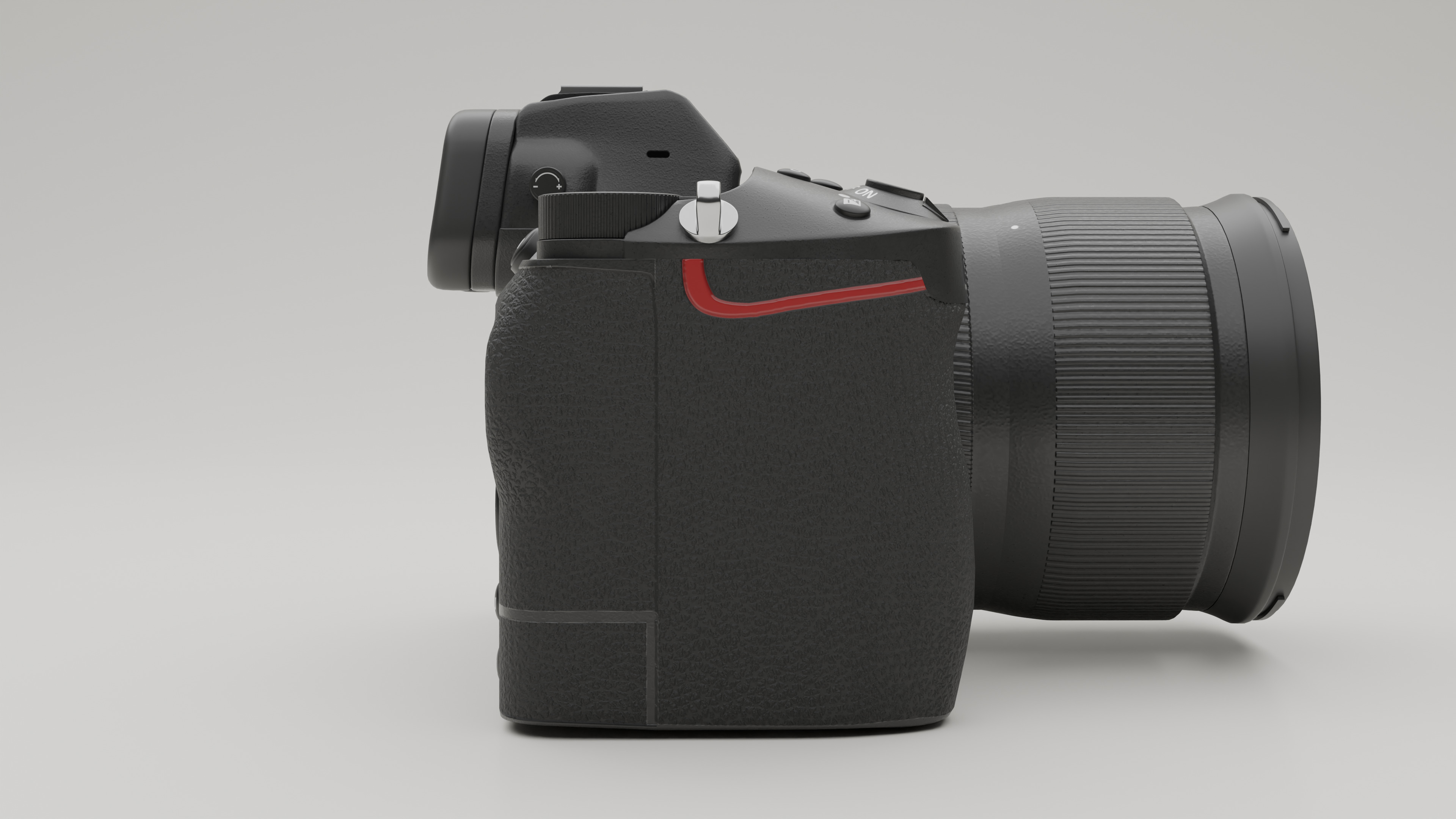 Nikon Camera Low-poly 3D model_3