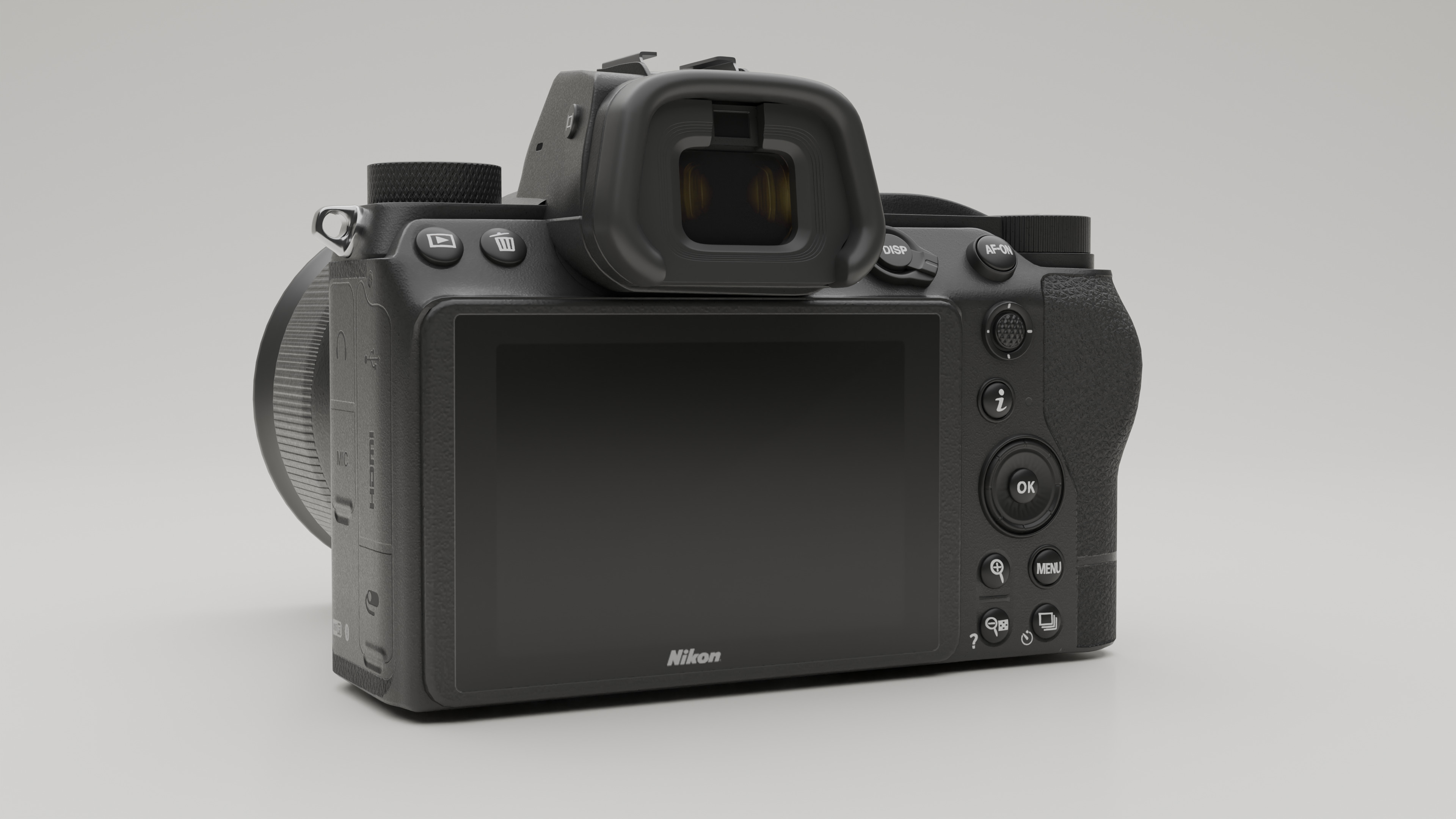 Nikon Camera Low-poly 3D model_2