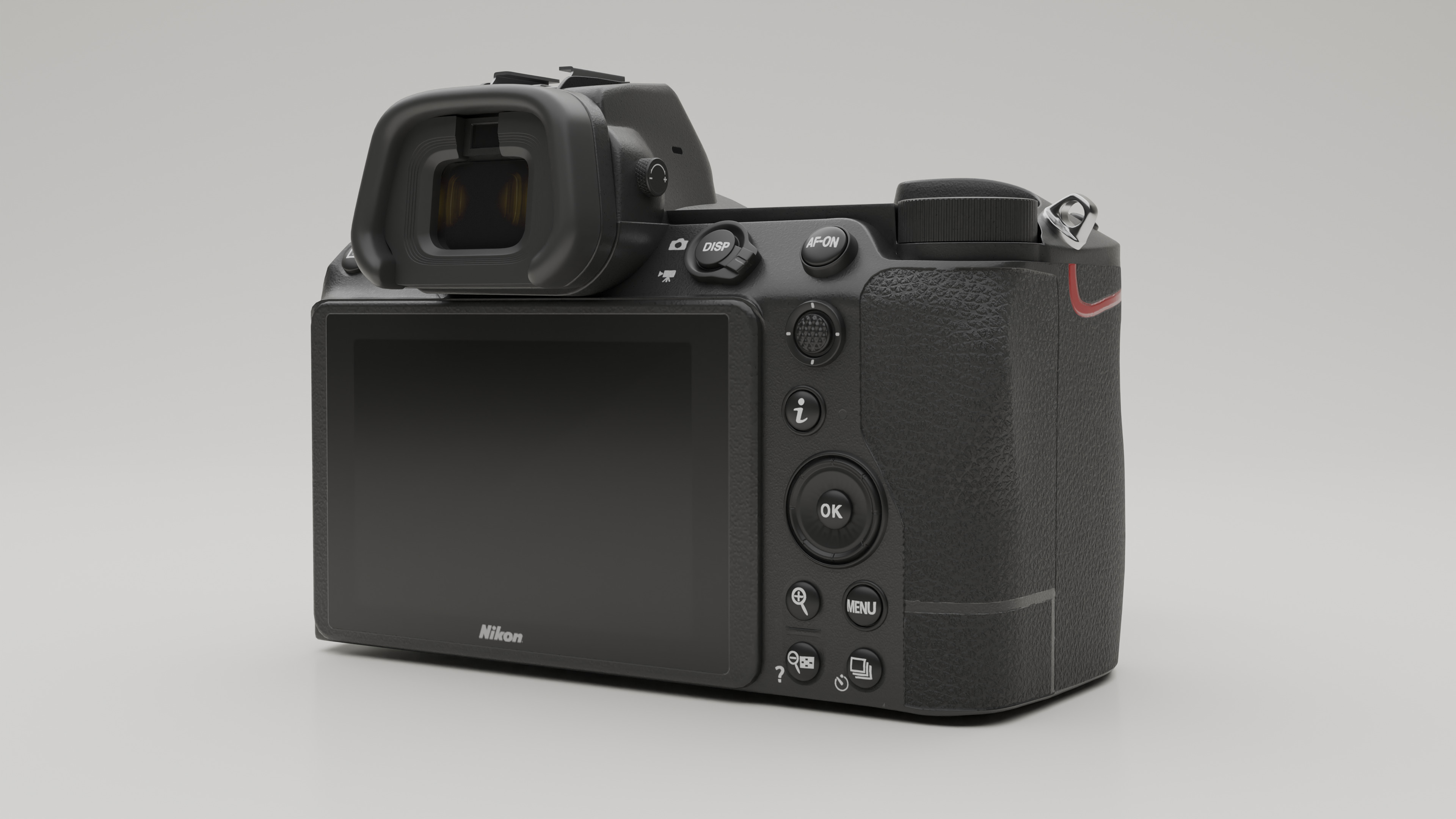 Nikon Camera Low-poly 3D model_1