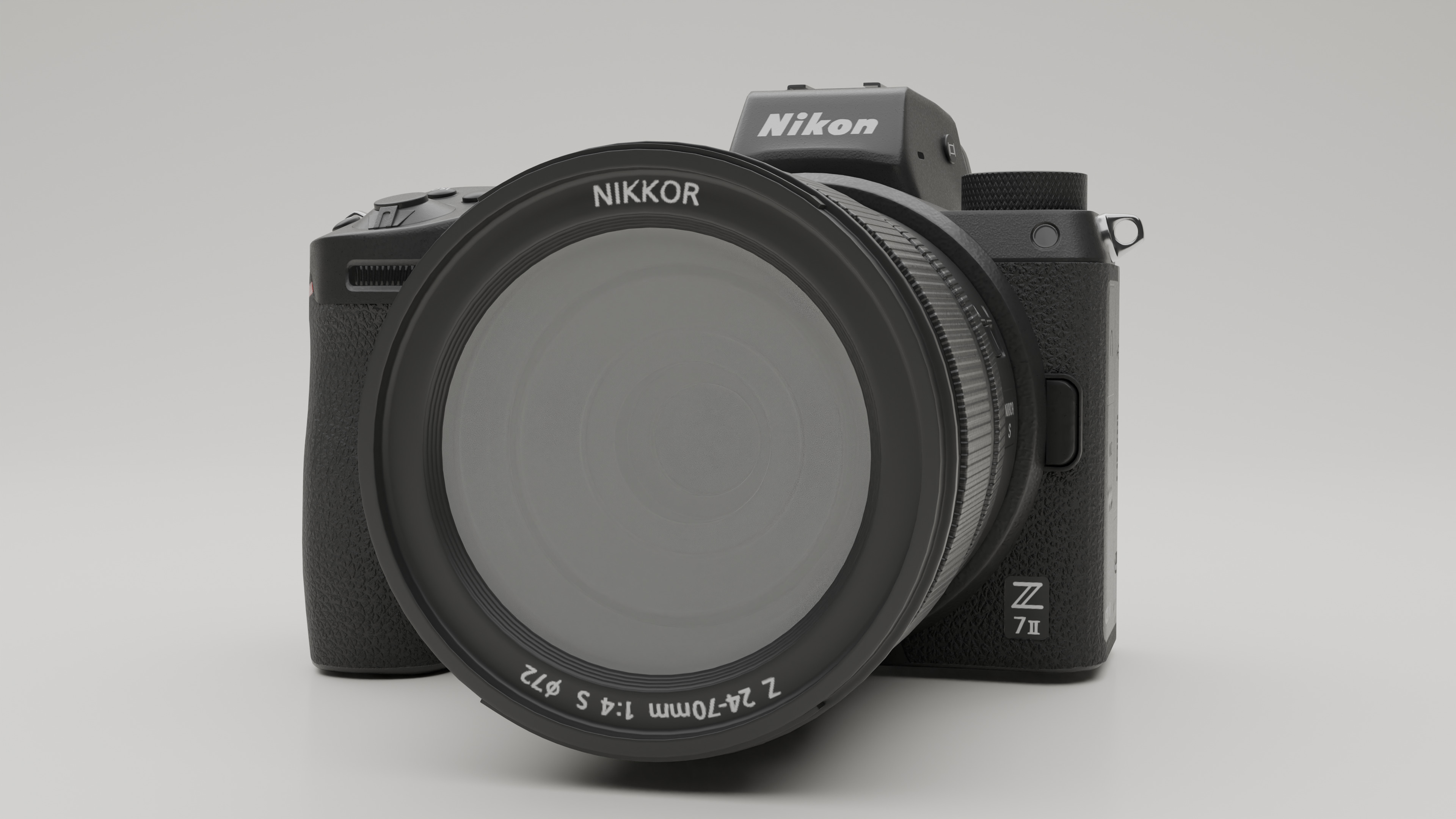 Nikon Camera Low-poly 3D model_6