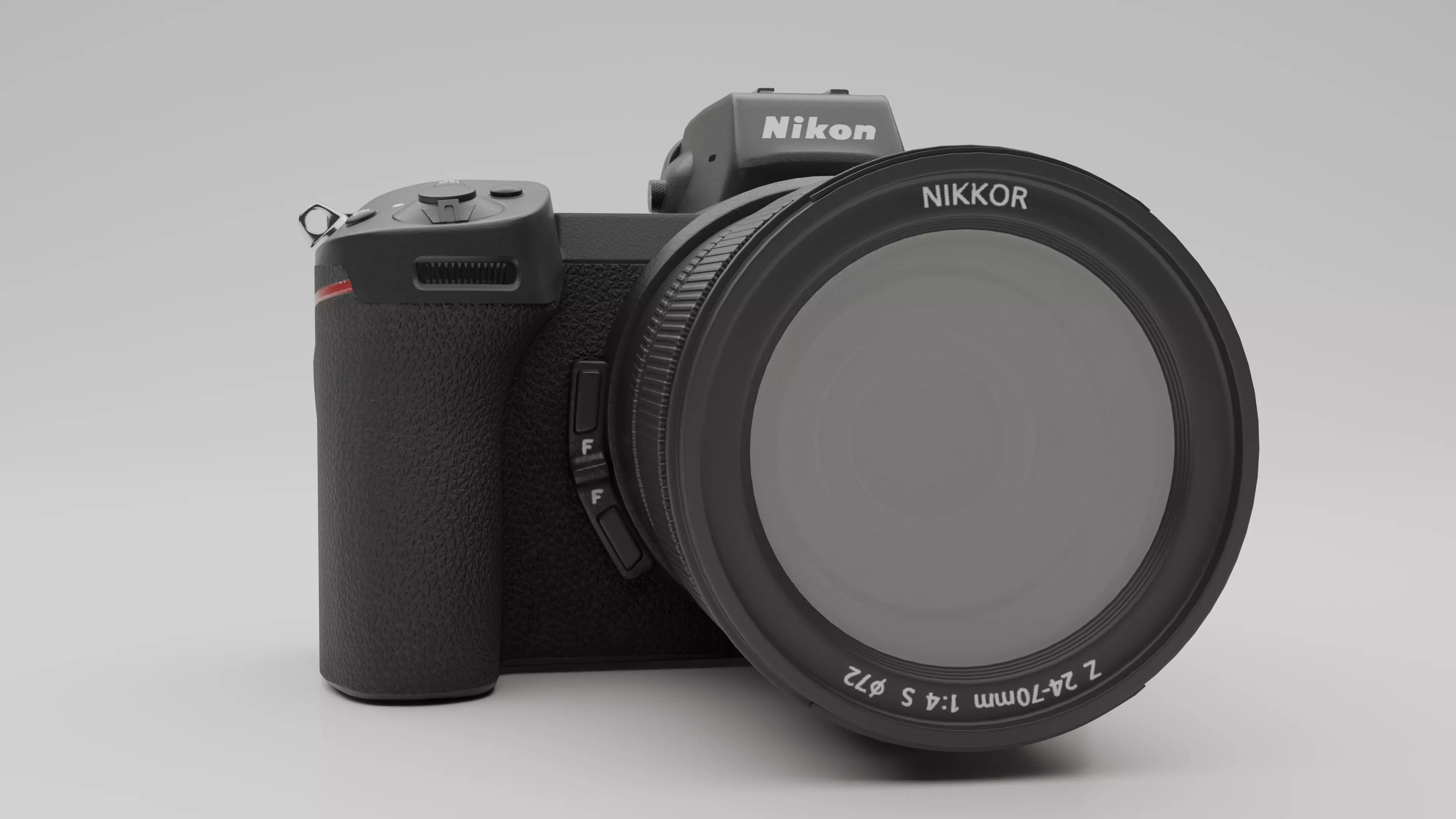 Nikon Camera Low-poly 3D model_0