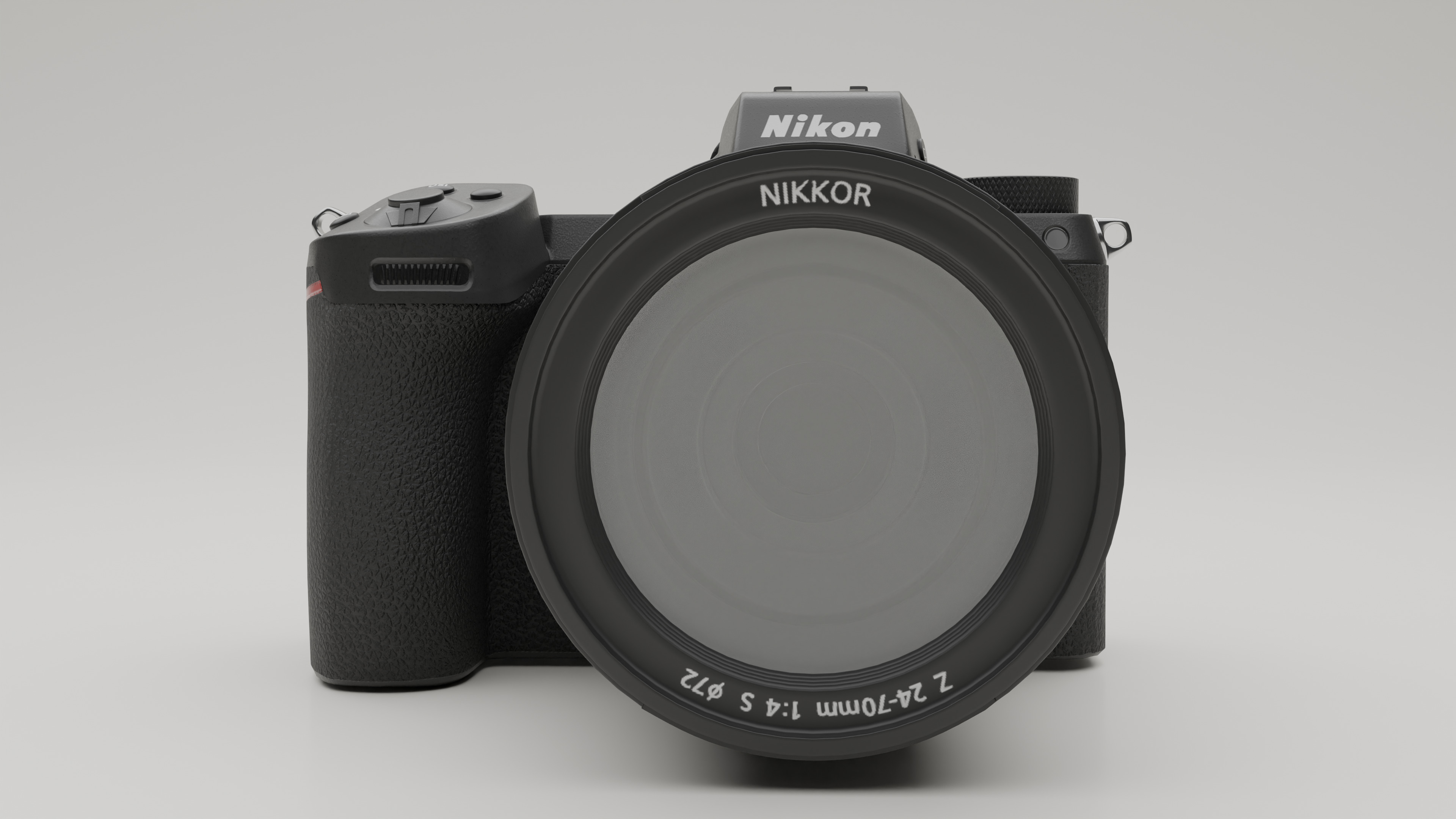 Nikon Camera Low-poly 3D model_4