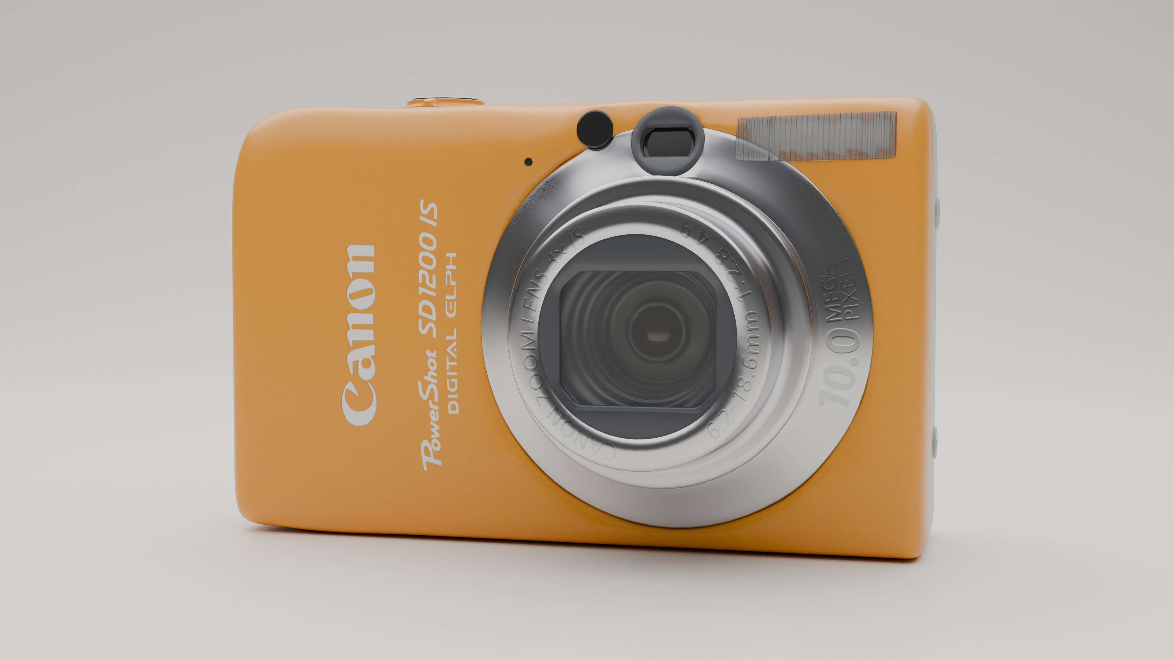 Cannon Camera Low-poly 3D model_6