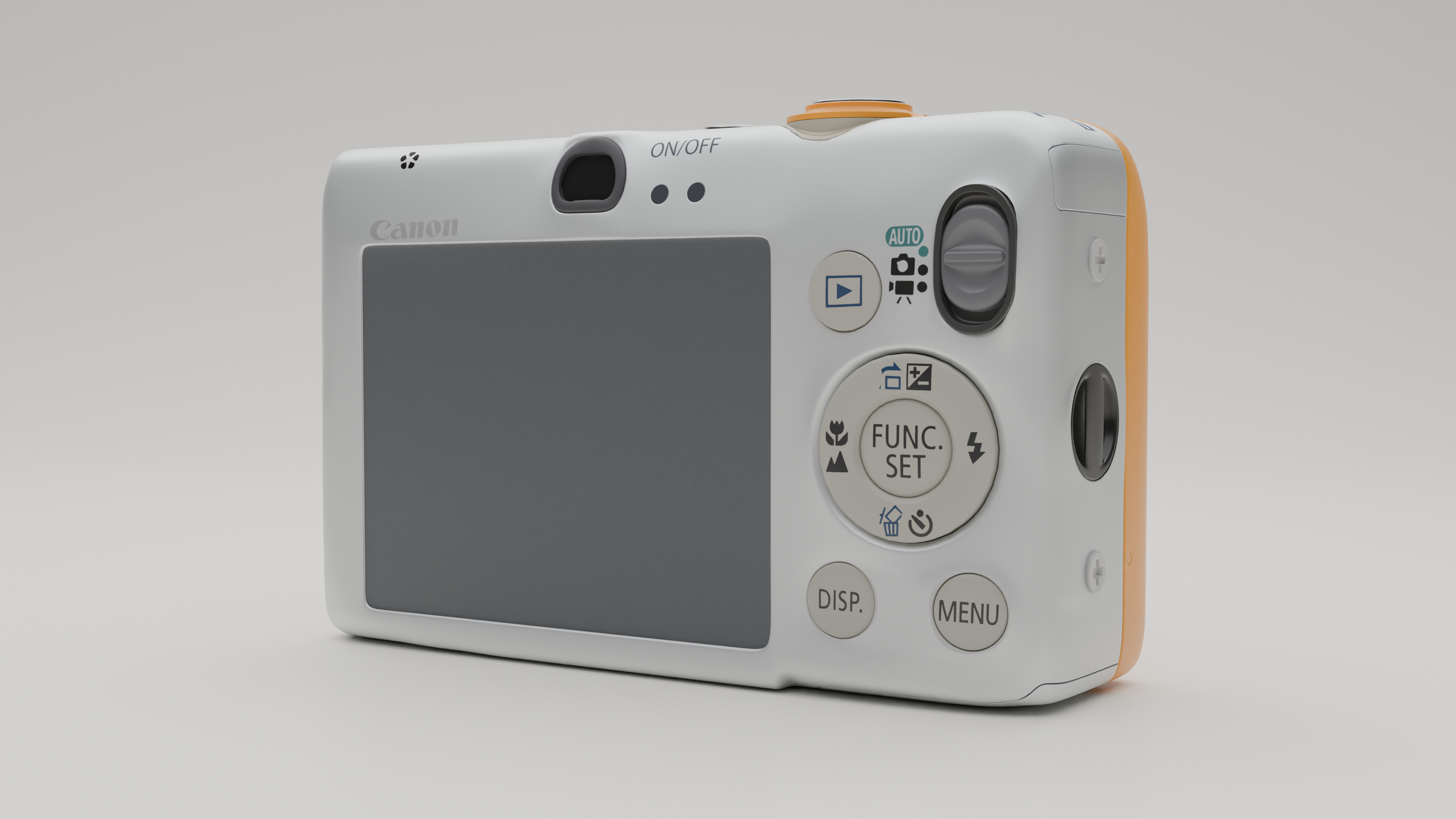 Cannon Camera Low-poly 3D model_4