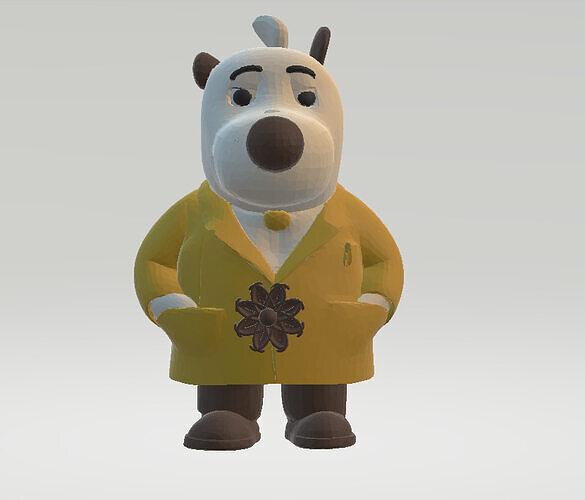 Bear Business Character 3D print model
