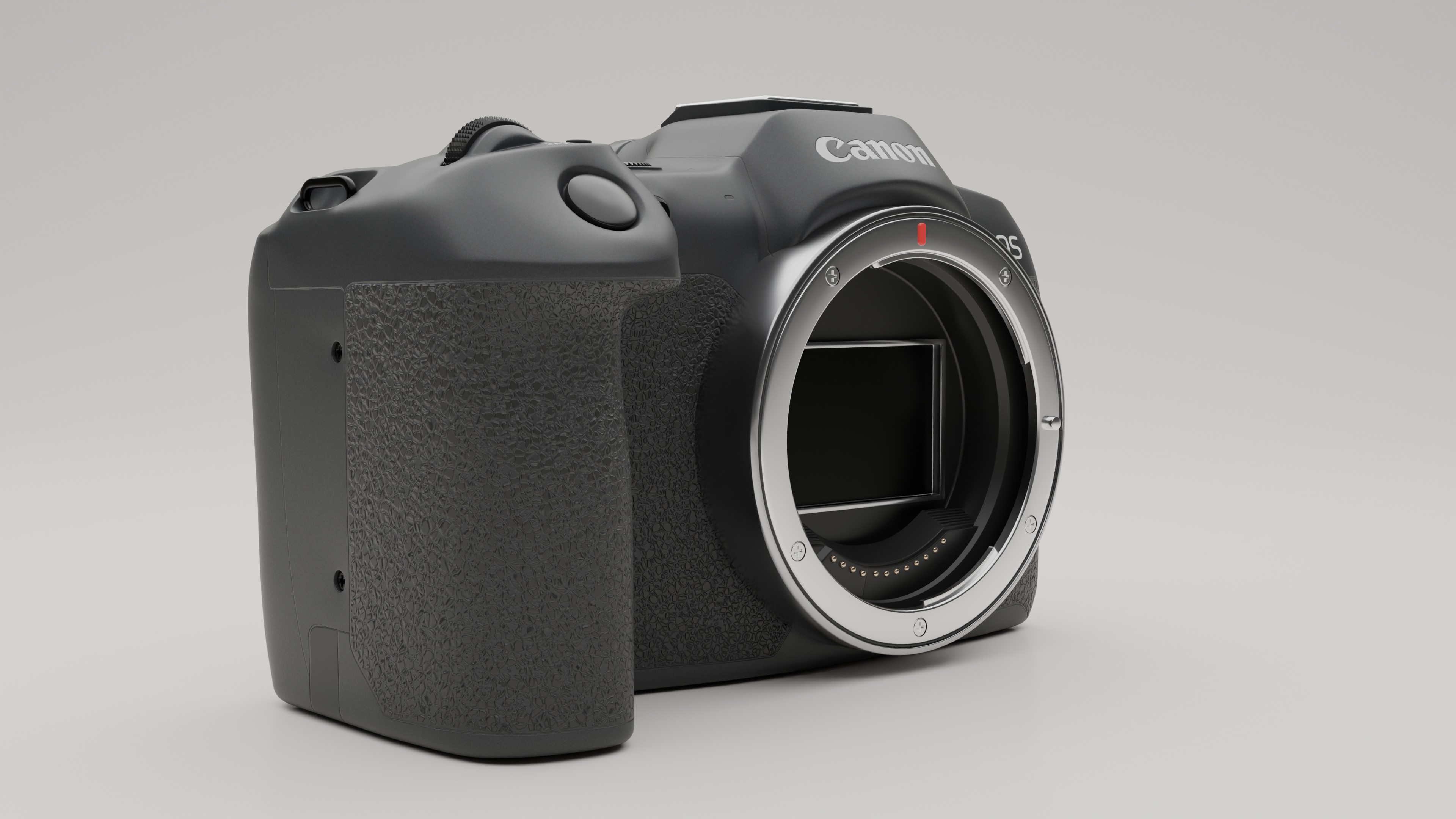 Cannon camera Low-poly 3D model_2