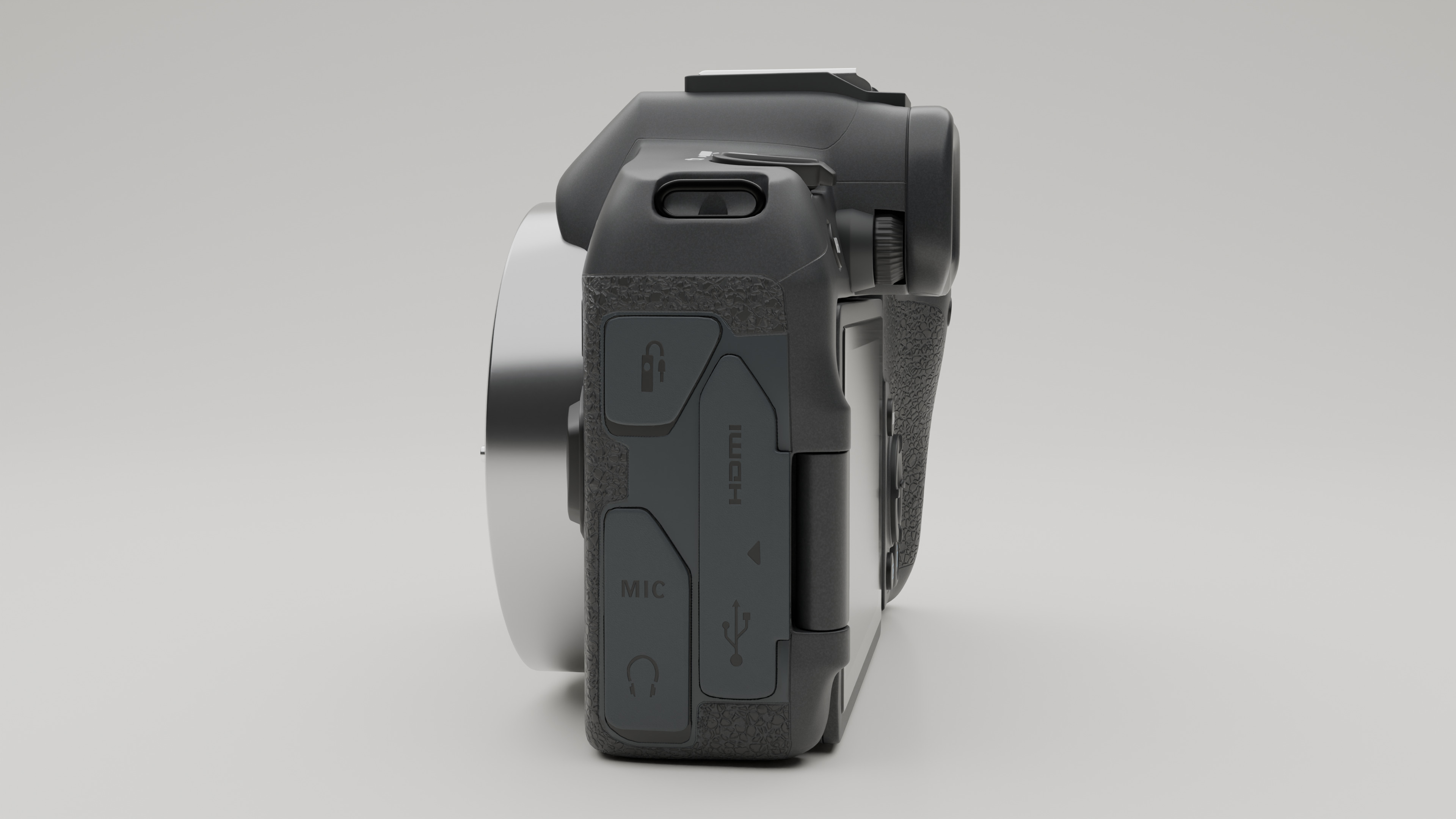 Cannon camera Low-poly 3D model_6