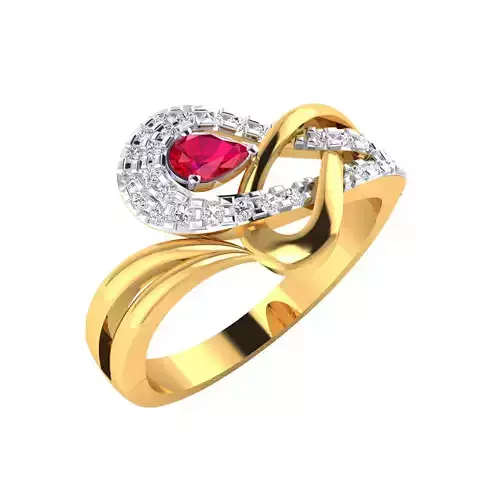 Women Ring Render 3dm STL MTL SLC JCD OBJ FBX Details 3D print model