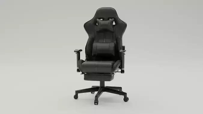 Gaming Chair Low-poly 3D model