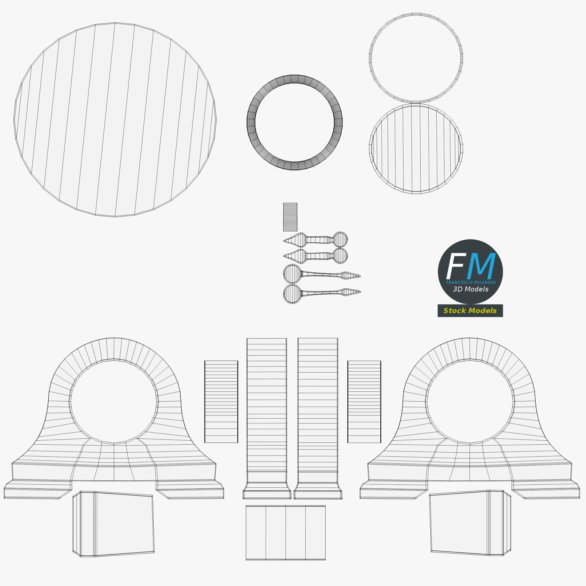 Fireside clock 1 3D model_11