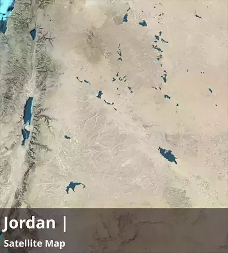 Jordan Satellite Day 14k High resolution Maps