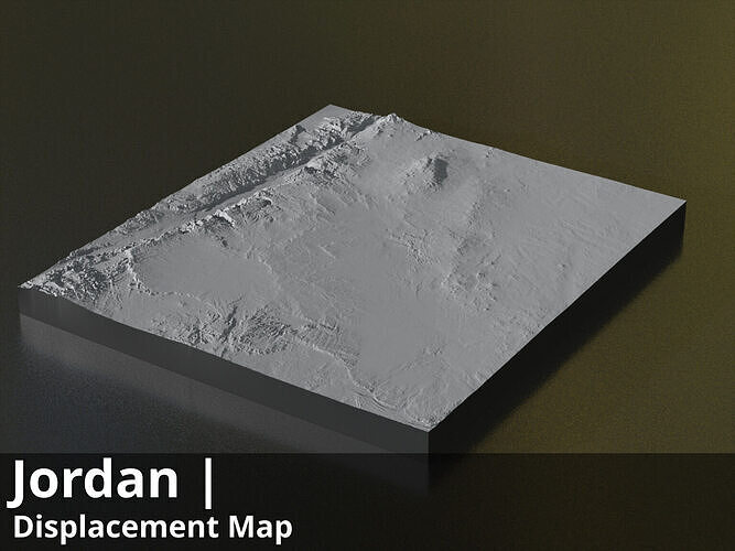 Jordan FBX 3D printable mesh and Displacement 14k Maps Texture
