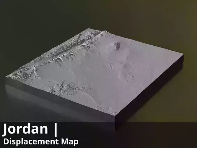 Jordan FBX 3D printable mesh and Displacement 14k Maps