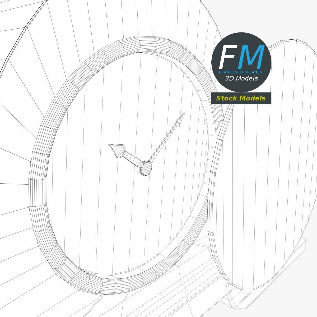 Fireside clock 2 3D model_8