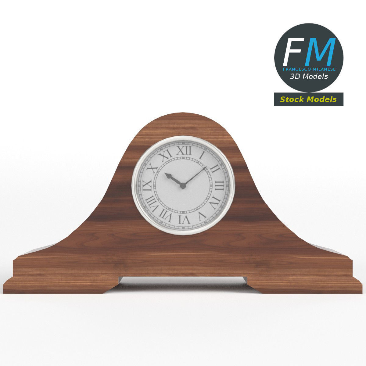 Fireside clock 2 3D model_3