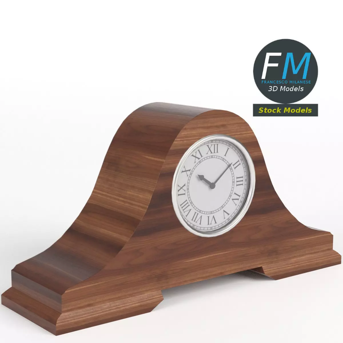 Fireside clock 2 3D model_0
