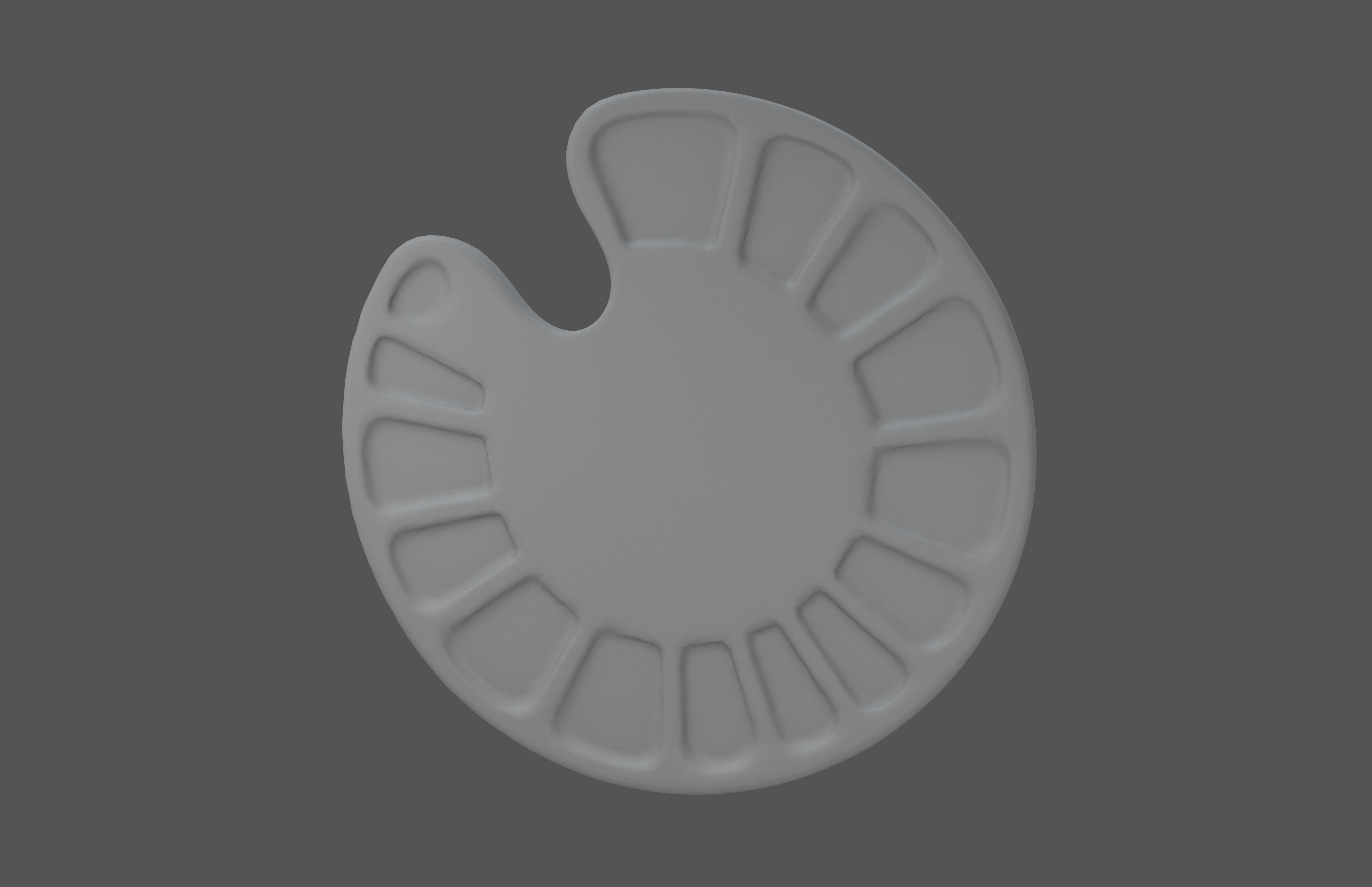 Flat Palette v1 003 Low-poly 3D model_1