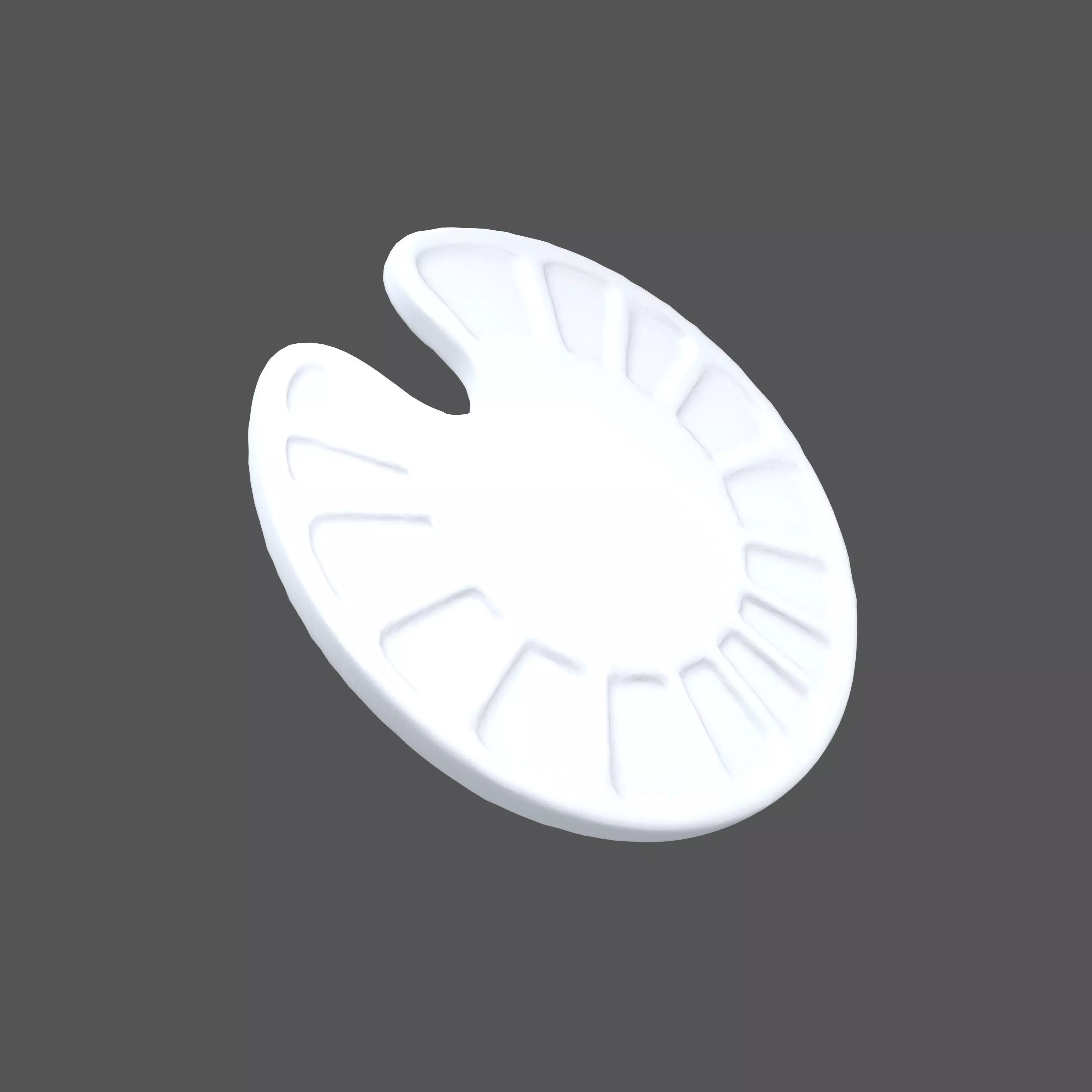 Flat Palette v1 002 Low-poly 3D model