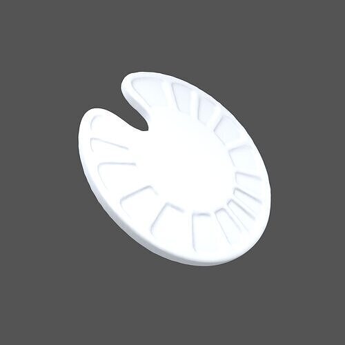 Flat Palette v1 002 Low-poly 3D model