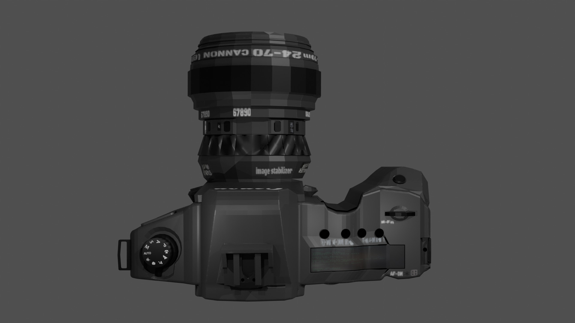 Canon DSLR Camera 3D model_2