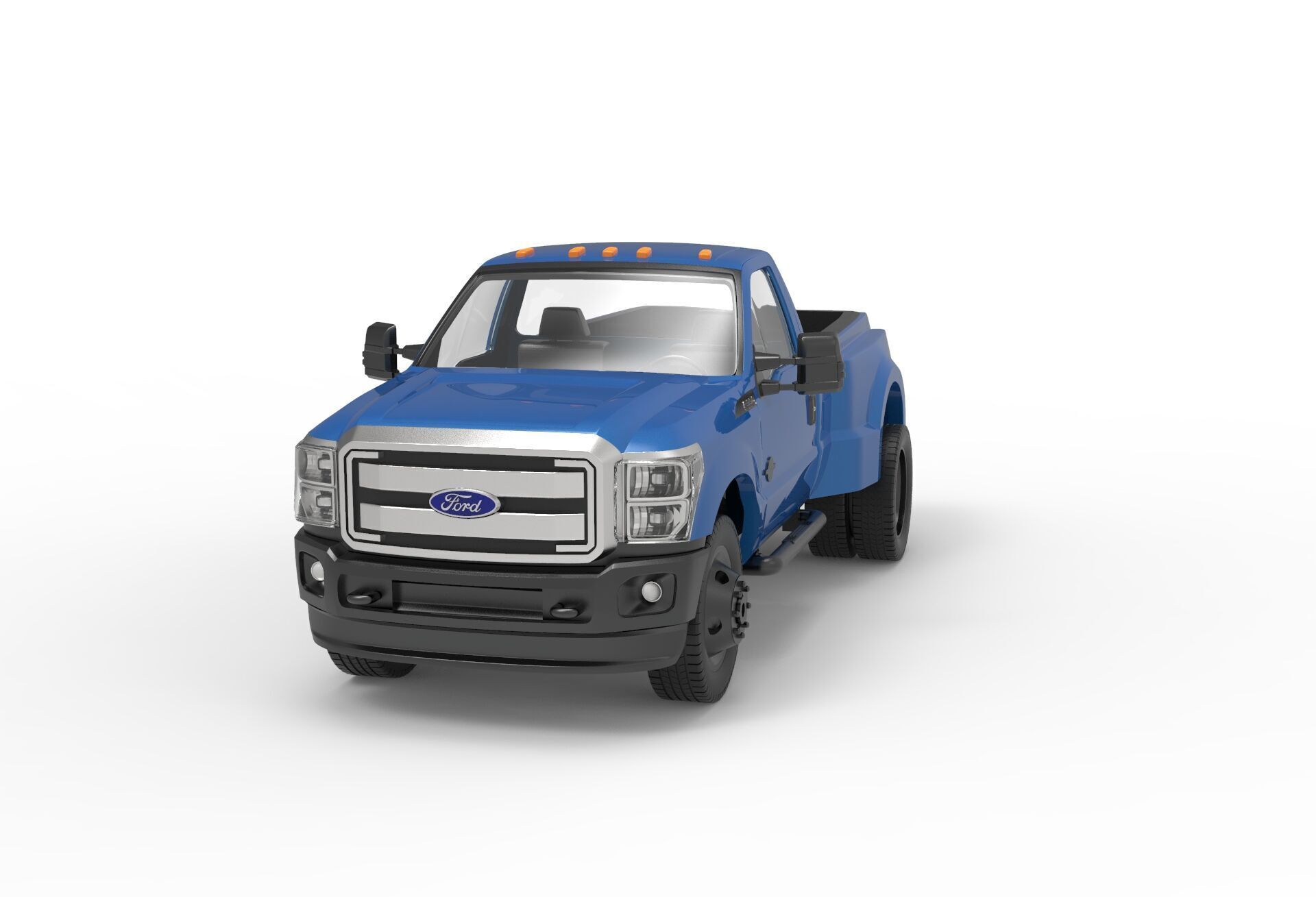 F-350 Dually single cab Super Duty 2011-2015 3D print model_4