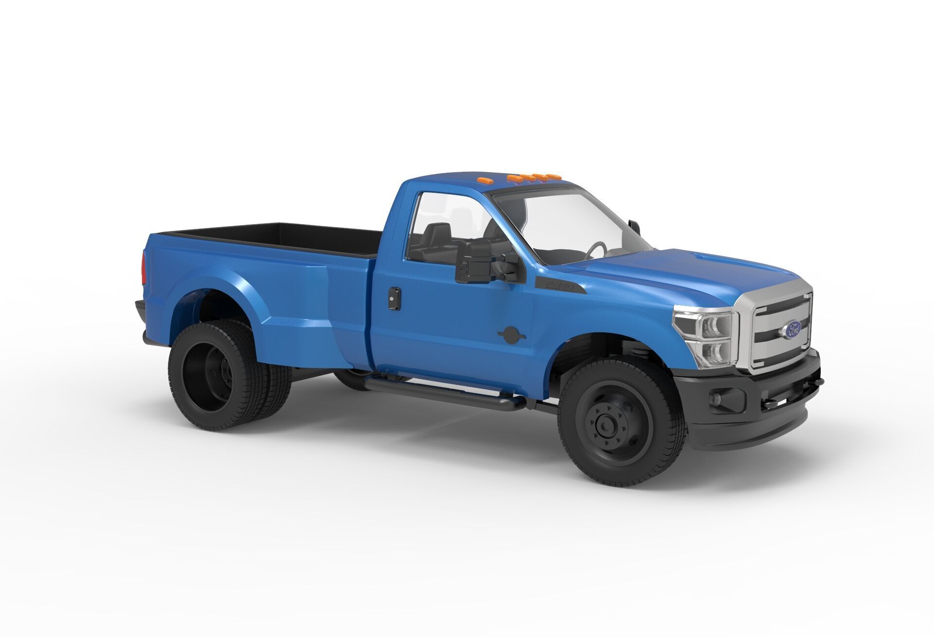 F-350 Dually single cab Super Duty 2011-2015 3D print model_6