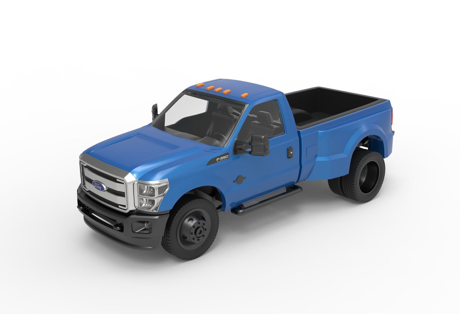 F-350 Dually single cab Super Duty 2011-2015 3D print model_2