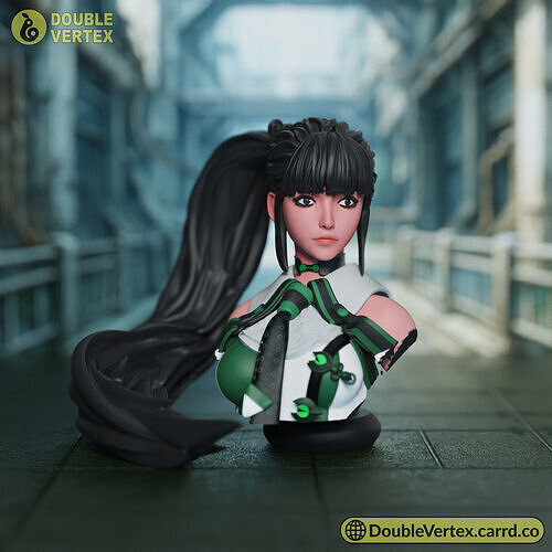 Eve - Stellar Blade Game Bust Figure for 3D Printing Free 3D print model