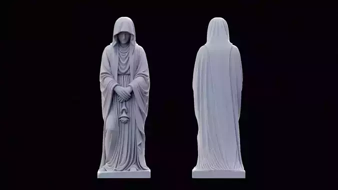 Prayer Statue Free 3D print model