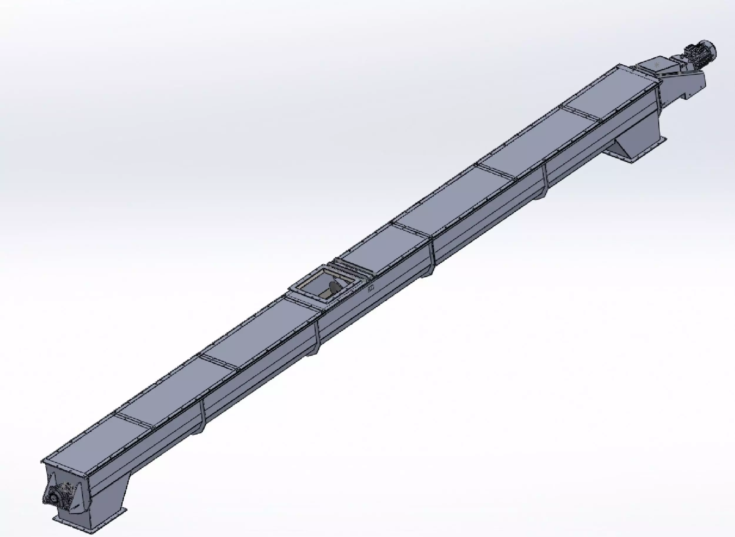 SCREW CONVEYOR 500X10073 3D model
