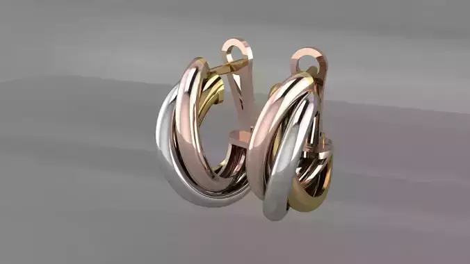 Earrings Cartier Trinity