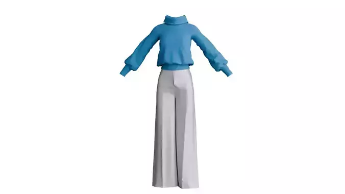 sweater and palazzo pant