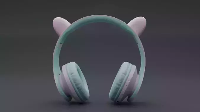 Beats Headphones Low-poly 3D model