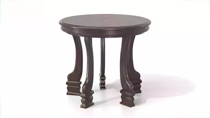 Antique Round Wooden Table