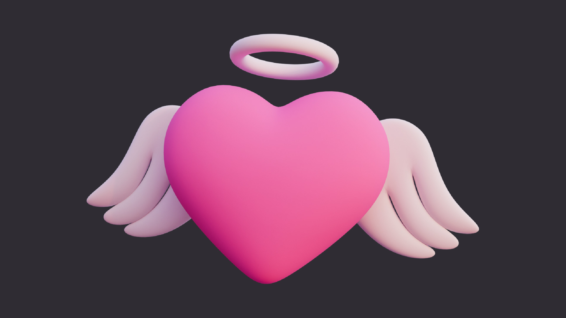 Low Poly Valentine Asset Pack 3D model_8