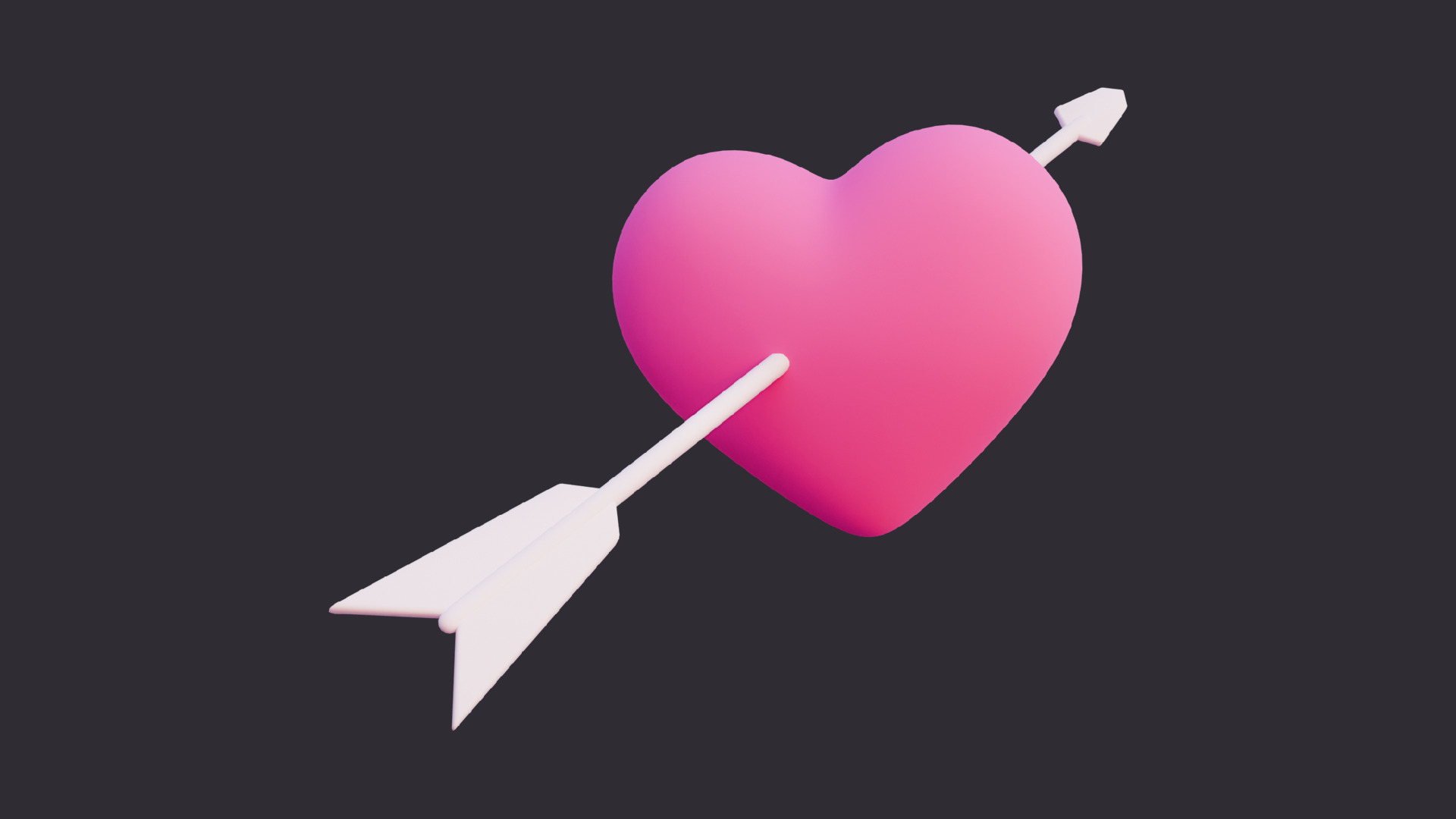 Low Poly Valentine Asset Pack 3D model_9