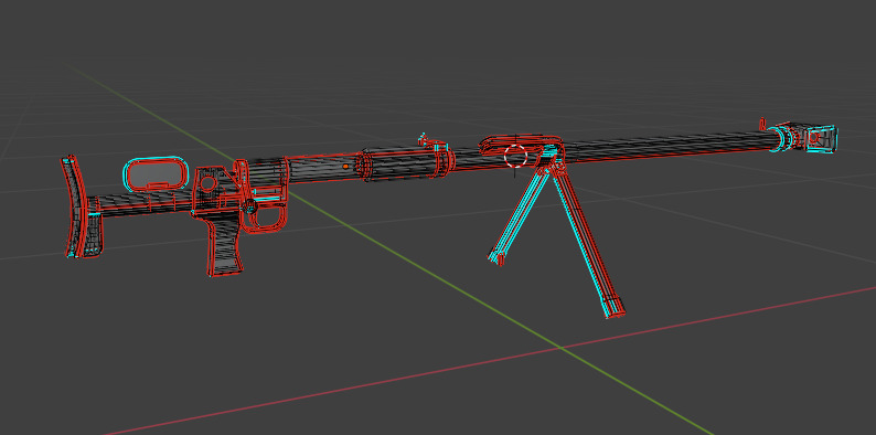 PTRD-41 Weapon model 3D Low-poly 3D model_6