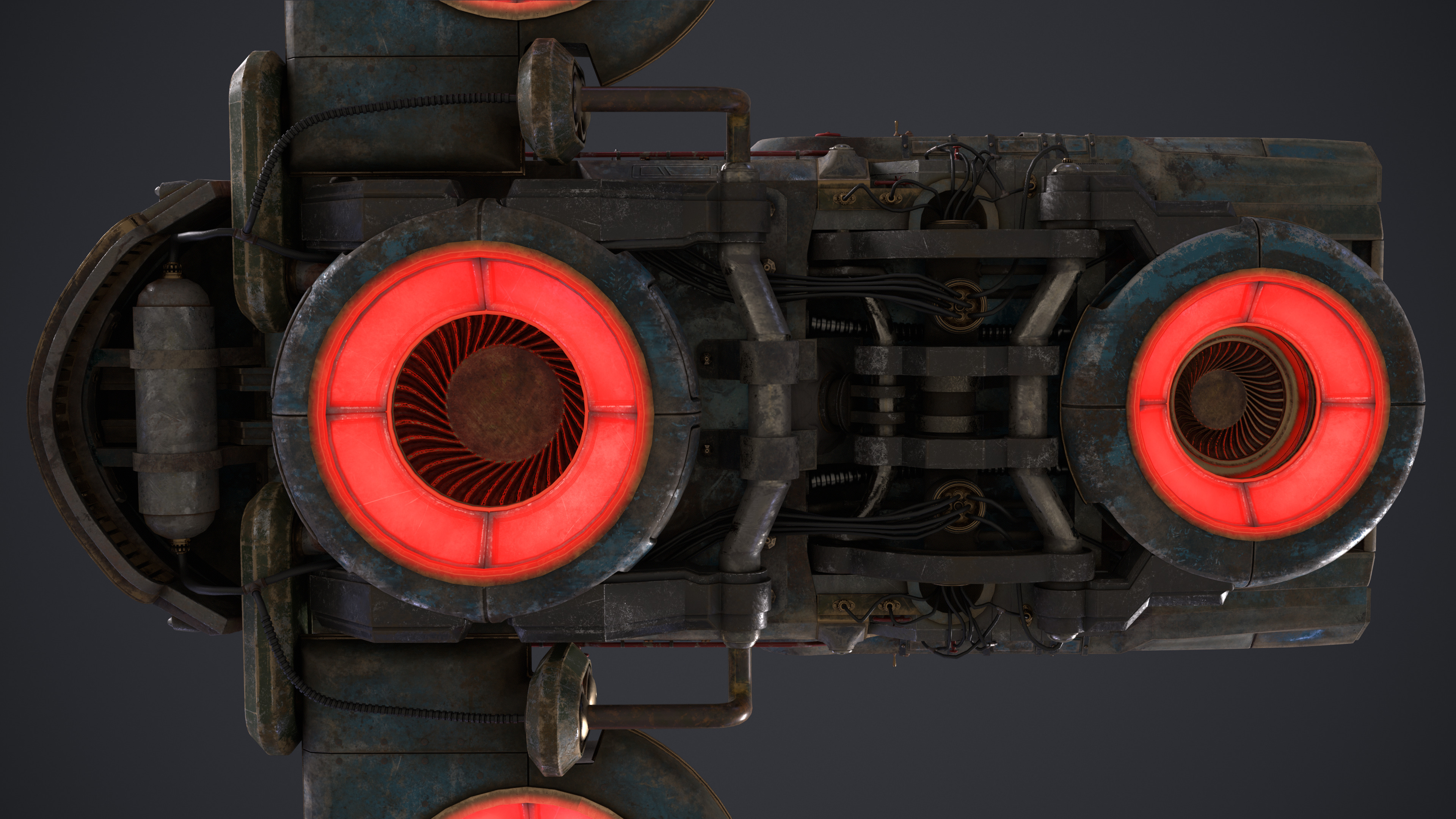 Old Sci Fi Ship 3D model_10