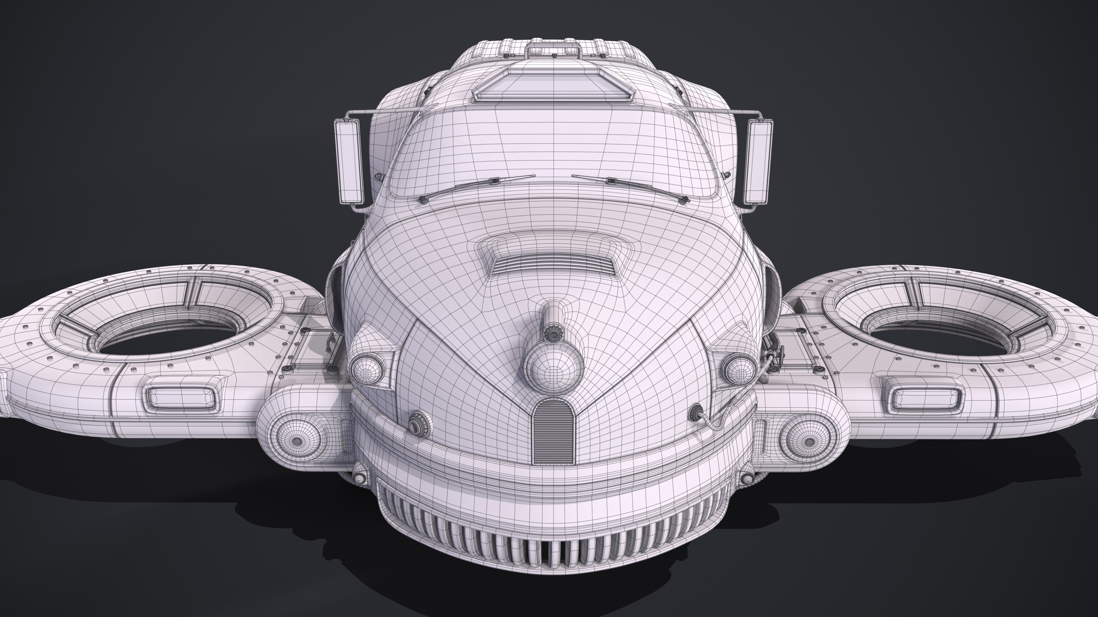 Old Sci Fi Ship 3D model_18