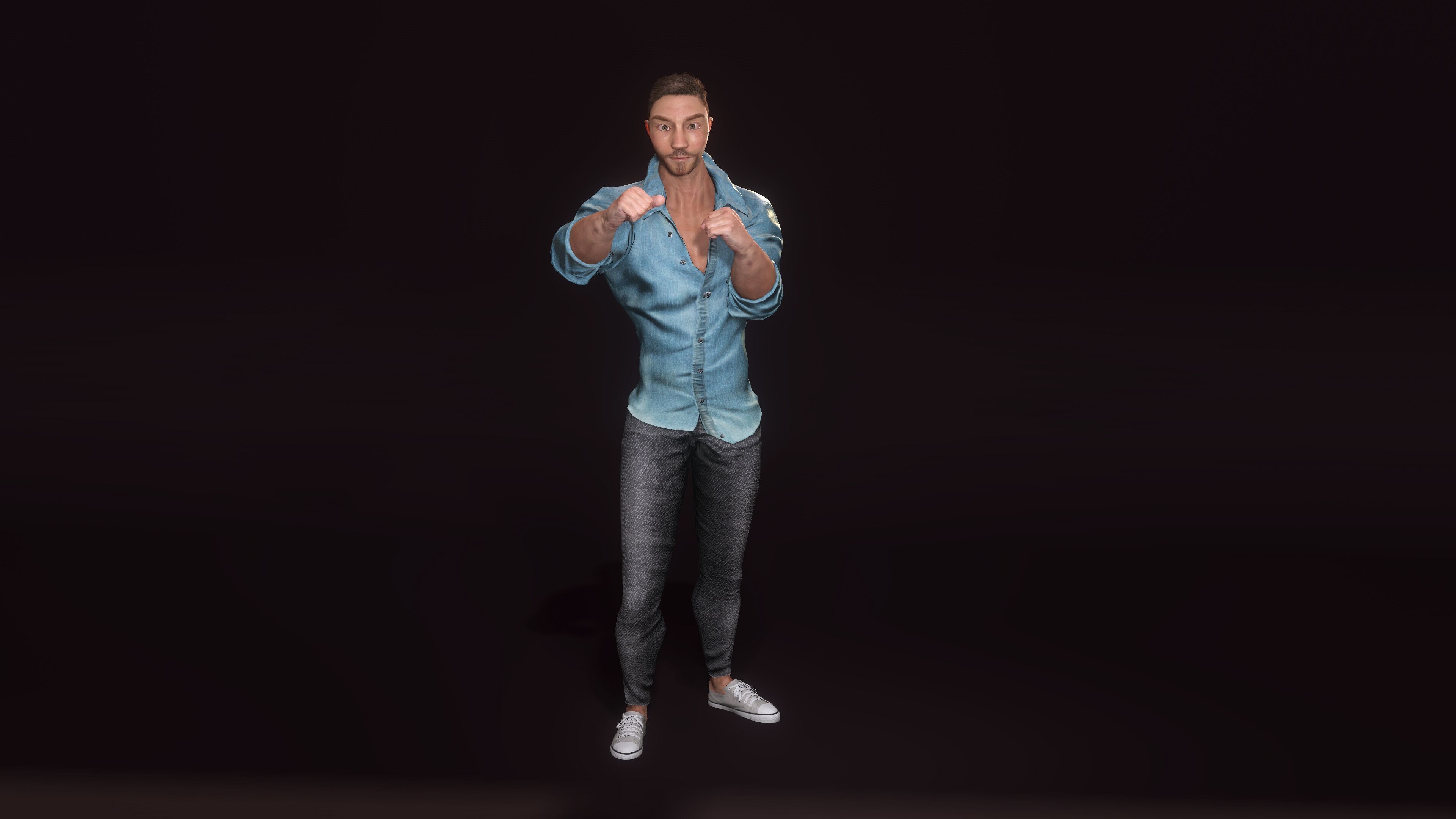 Cartoon Character Jason 3D model_3