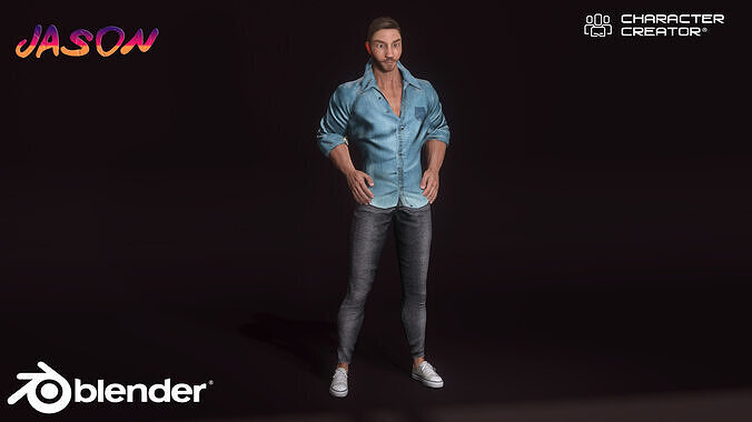 Cartoon Character Jason 3D model