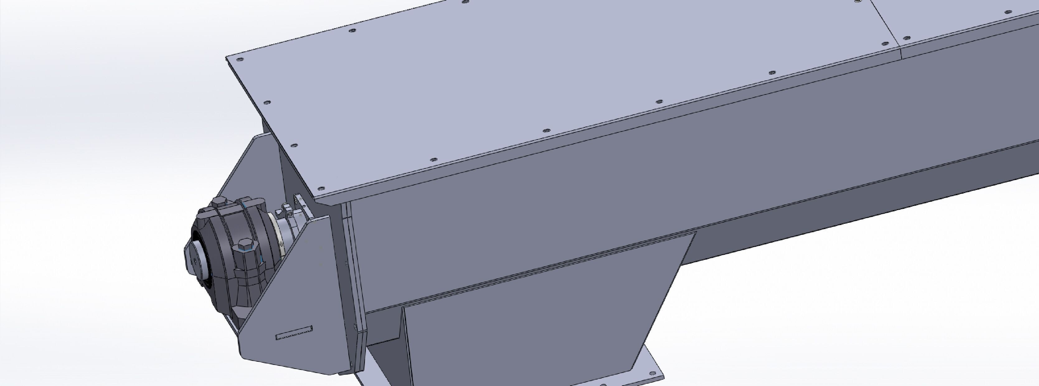 SCREW CONVEYOR 500X6225 3D model_7