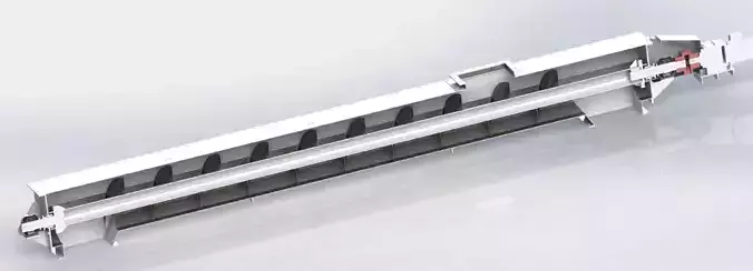 SCREW CONVEYOR 500X6225