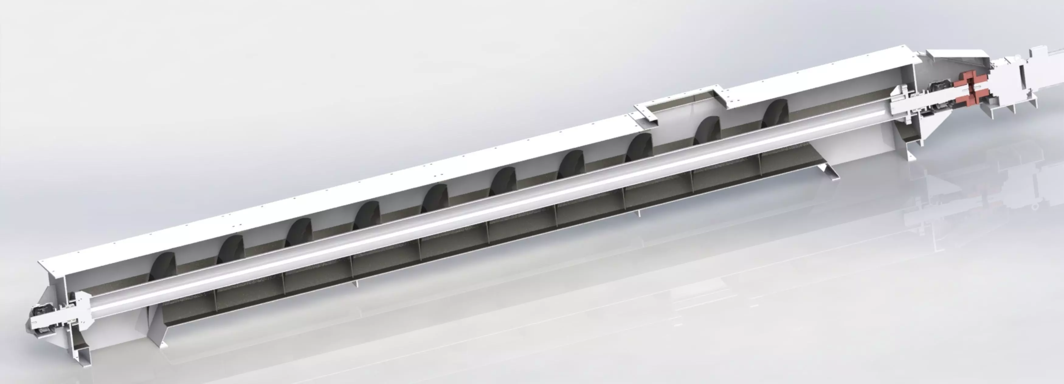 SCREW CONVEYOR 500X6225 3D model_0