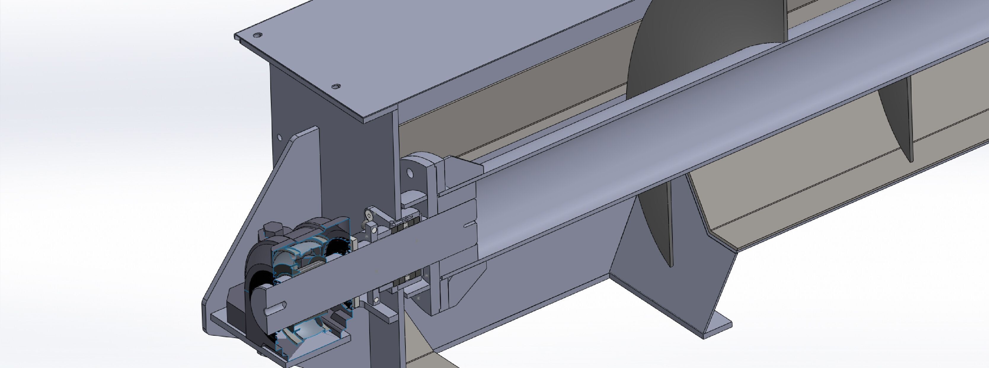 SCREW CONVEYOR 500X6225 3D model_10