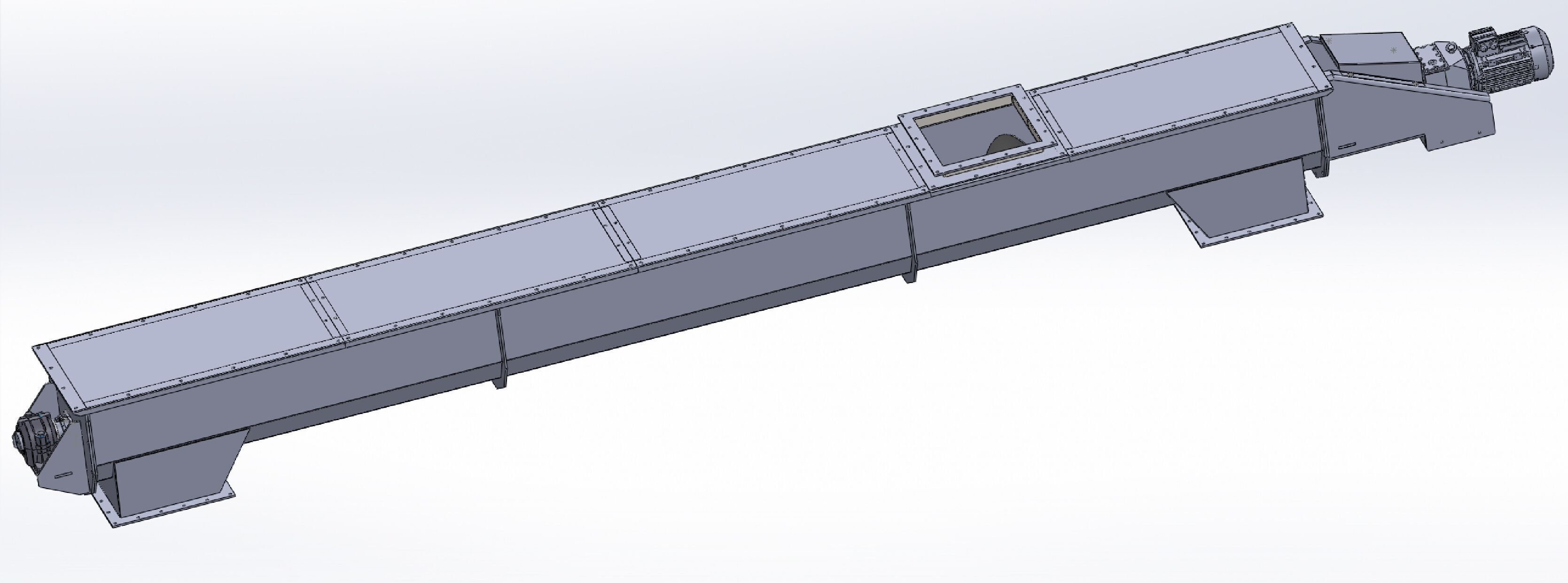 SCREW CONVEYOR 500X6225 3D model_1