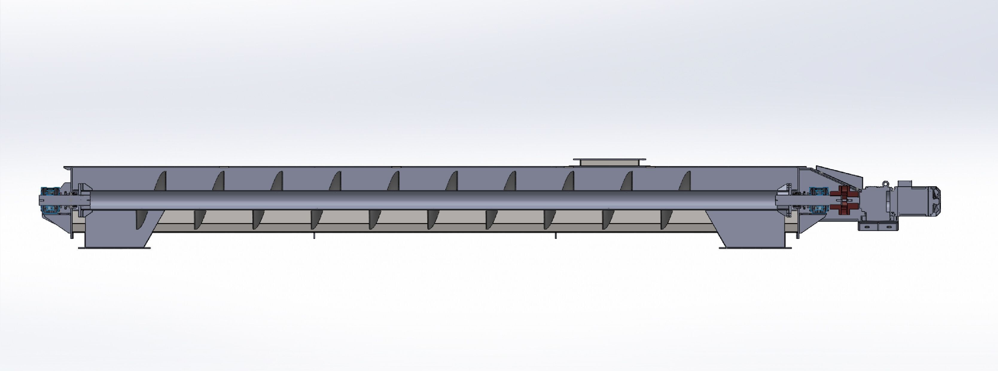 SCREW CONVEYOR 500X6225 3D model_9