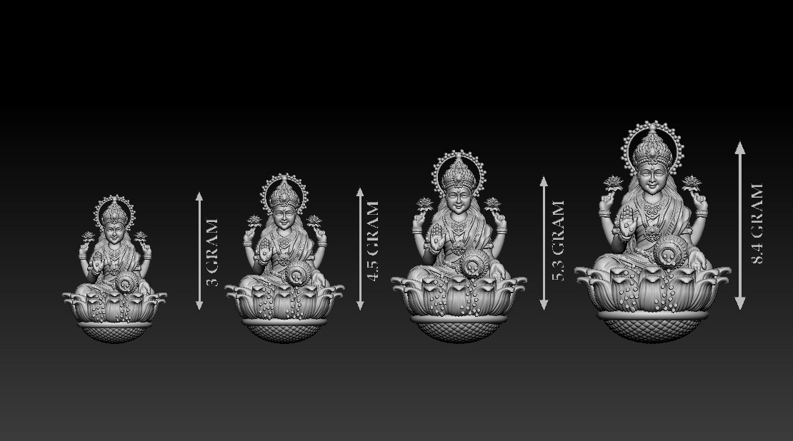 50 PIS Laxmi Mata 3D print model 3D print model_28